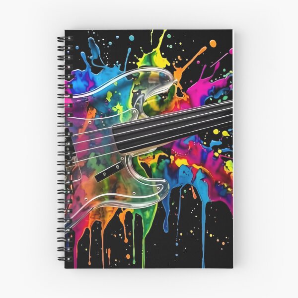Item preview, Transparent Bass Guitar – Colour Splash Music Artwork designed and sold by Fruit-Fletcher.