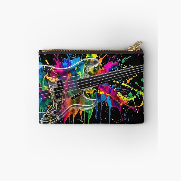 Item preview, Transparent Bass Guitar – Colour Splash Music Artwork designed and sold by Fruit-Fletcher.