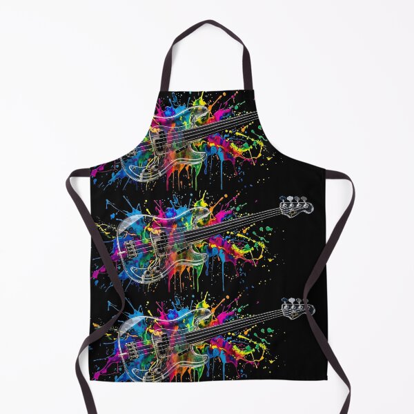Item preview, Transparent Bass Guitar – Colour Splash Music Artwork designed and sold by Fruit-Fletcher.