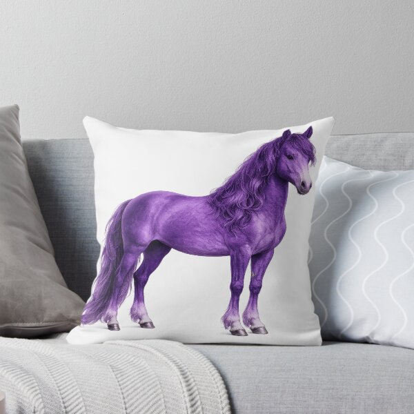 Item preview, Purple Horse Illustration | Majestic Fantasy Horse Art | Vibrant Violet Equine Artwork | Colorful Horse Drawing | Magical Purple Stallion Design designed and sold by holistech.