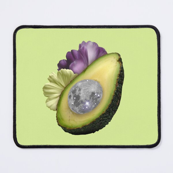 Item preview, Magical avocado with moon and flowers collage designed and sold by mgro-art.