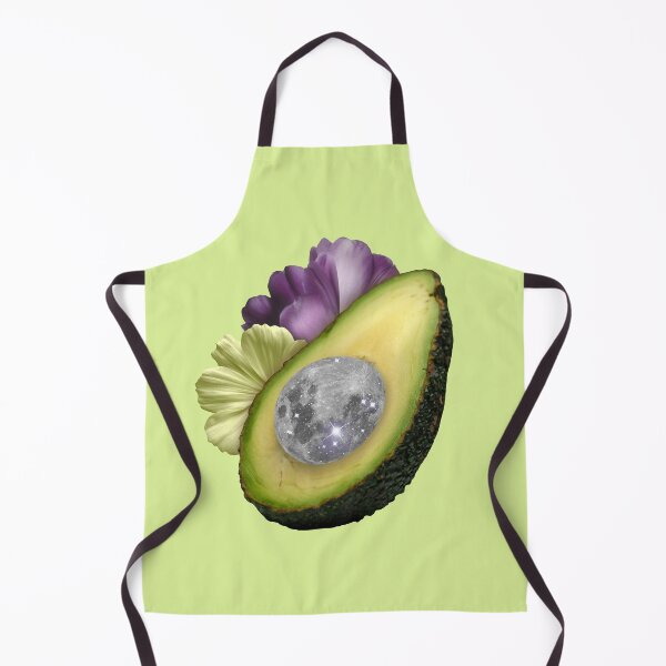 Item preview, Magical avocado with moon and flowers collage designed and sold by mgro-art.