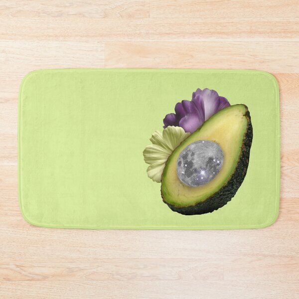 Item preview, Magical avocado with moon and flowers collage designed and sold by mgro-art.