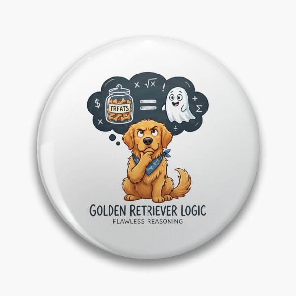 Item preview, Golden Retriever Logic Is Real designed and sold by zoughlal.