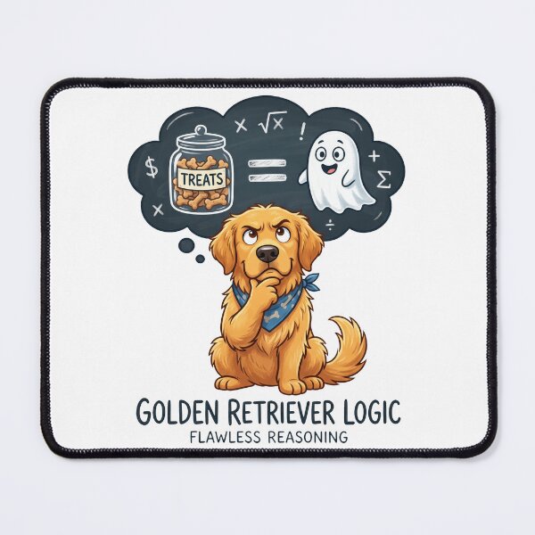 Item preview, Golden Retriever Logic Is Real designed and sold by zoughlal.
