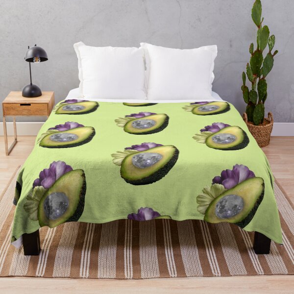 Item preview, Magical avocado with moon and flowers collage designed and sold by mgro-art.