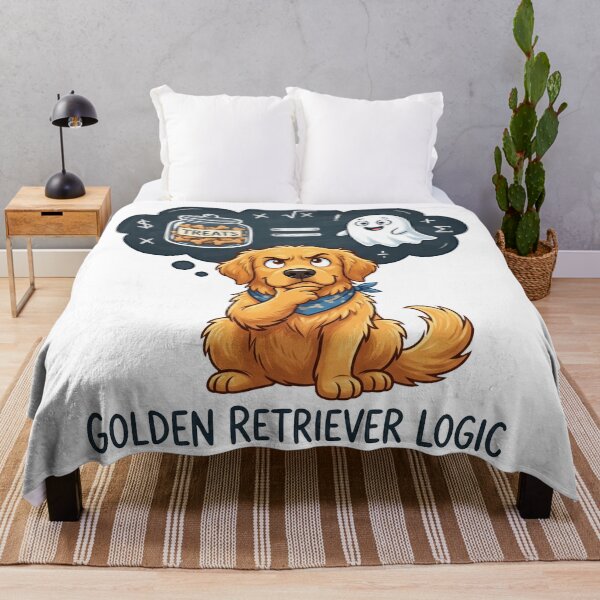 Item preview, Golden Retriever Logic Is Real designed and sold by zoughlal.