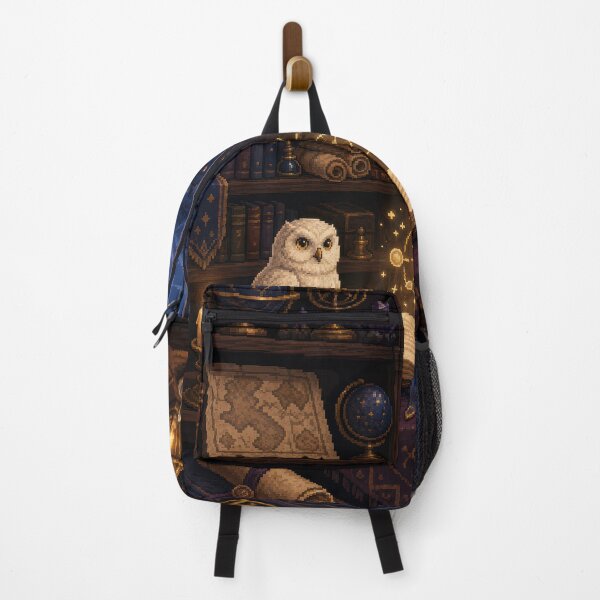Item preview, Moonlit Owl Study in Enchanted Pixel Art designed and sold by Sketchlegacy.