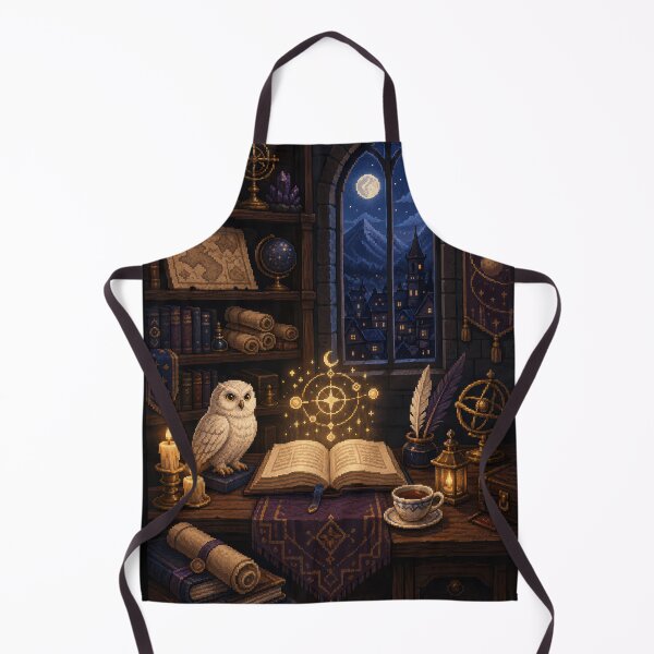 Item preview, Moonlit Owl Study in Enchanted Pixel Art  designed and sold by Sketchlegacy.