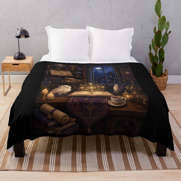 Item preview, Moonlit Owl Study in Enchanted Pixel Art designed and sold by Sketchlegacy.