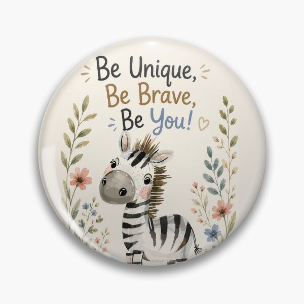 Item preview, Be Unique Be Brave Zebra designed and sold by ACasualCottage.