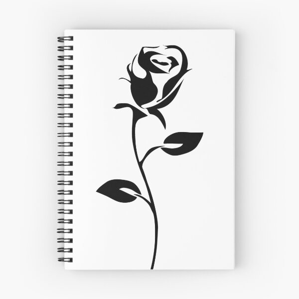 Item preview, Minimalist Black Rose Silhouette | Elegant Floral Design designed and sold by LukWer.