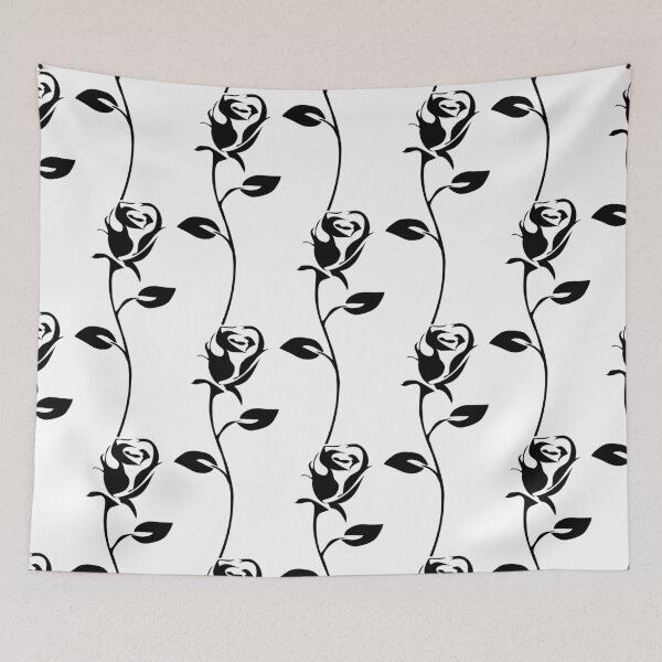 Item preview, Minimalist Black Rose Silhouette | Elegant Floral Design designed and sold by LukWer.