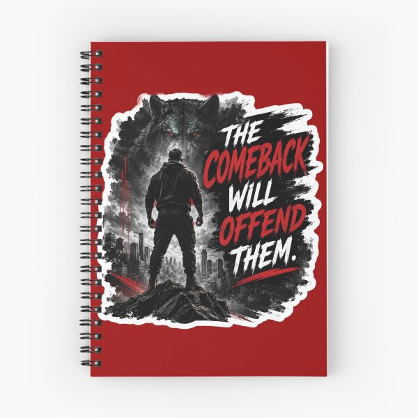 Item preview, The Comeback Will Offend Them Wolf Warrior - Motivational Sticker designed and sold by Scro-Ciob-Shop.