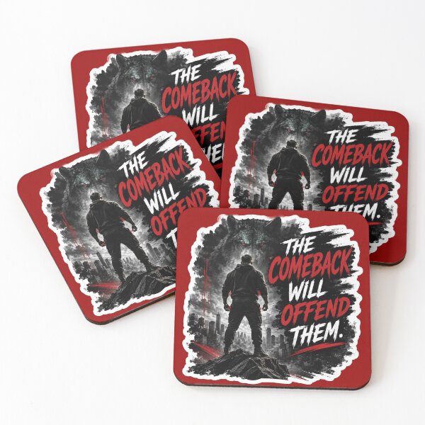 Item preview, The Comeback Will Offend Them Wolf Warrior - Motivational Sticker designed and sold by Scro-Ciob-Shop.