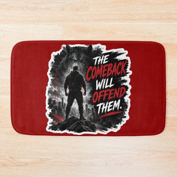 Item preview, The Comeback Will Offend Them Wolf Warrior - Motivational Sticker designed and sold by Scro-Ciob-Shop.