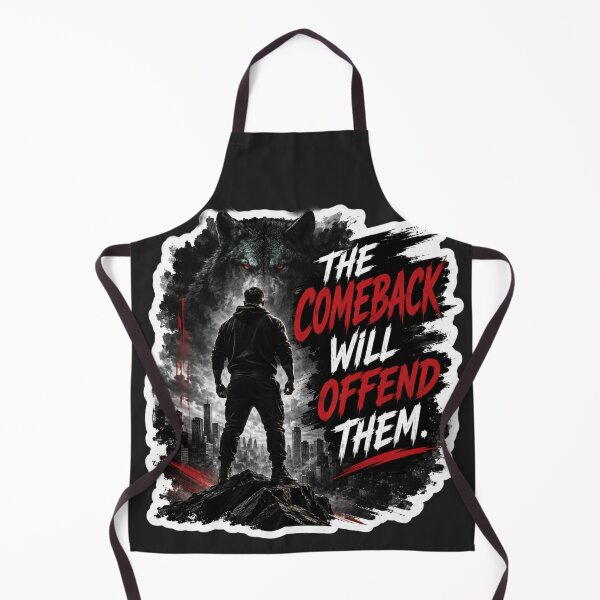 Item preview, The Comeback Will Offend Them Wolf Warrior - Motivational Sticker designed and sold by Scro-Ciob-Shop.
