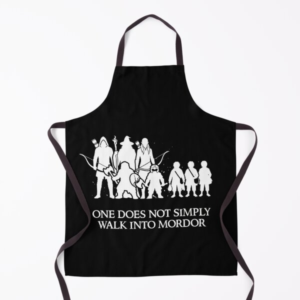 Item preview, Fellowship Silhouette One Does Not Simply Lord of the Rings Poster designed and sold by LunaMarkos.