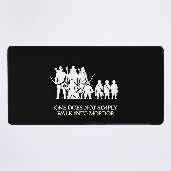 Item preview, Fellowship Silhouette One Does Not Simply Lord of the Rings Poster designed and sold by LunaMarkos.