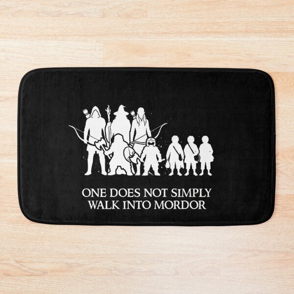 Item preview, Fellowship Silhouette One Does Not Simply Lord of the Rings Poster designed and sold by LunaMarkos.