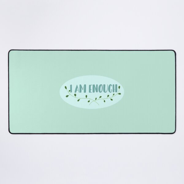 Item preview, I Am Enough - Self Love Affirmation with Green Vines designed and sold by Luckidesigns.