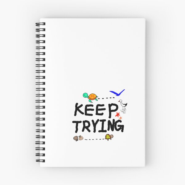 Item preview, Keep Trying_ Motivational Minimal Illusteation designed and sold by neowana.