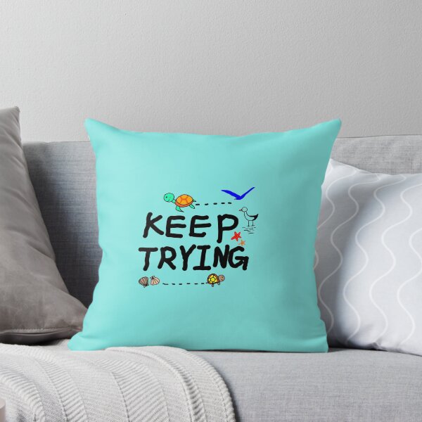 Item preview, Keep Trying_ Motivational Minimal Illusteation designed and sold by neowana.