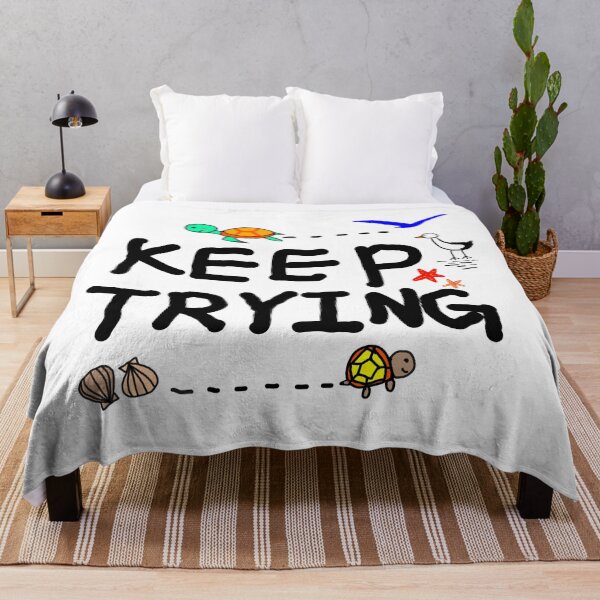 Item preview, Keep Trying_ Motivational Minimal Illusteation designed and sold by neowana.