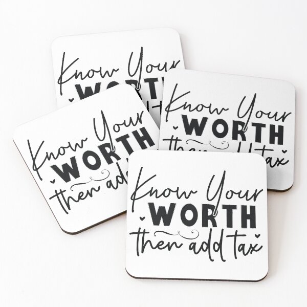 Item preview, Know Your Worth Then Add Tax - Motivational Quotes Retro Vintage Aesthetic Boss Babe Mindset Gift designed and sold by FuzionRaptor.