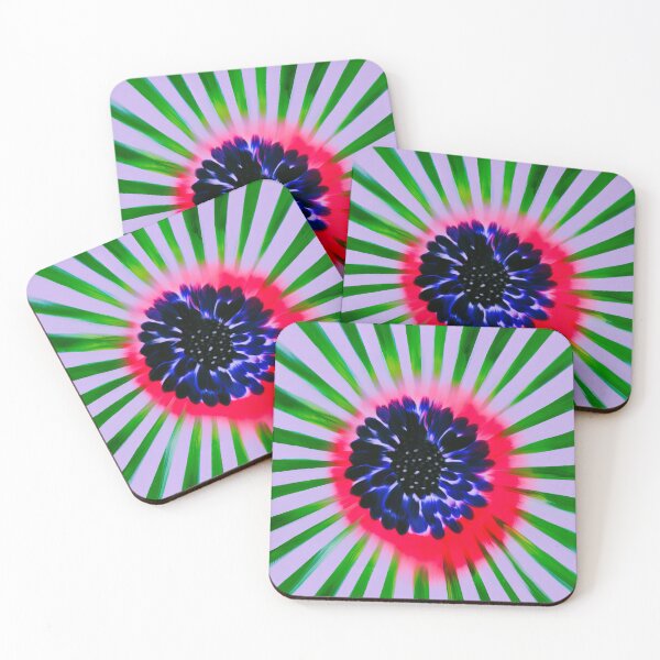 Item preview, Psychedelic Neon Daisy Sunburst designed and sold by bubblegoth.