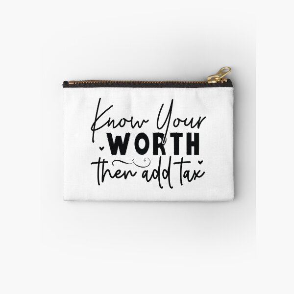 Item preview, Know Your Worth Then Add Tax - Motivational Quotes Retro Vintage Aesthetic Boss Babe Mindset Gift designed and sold by FuzionRaptor.