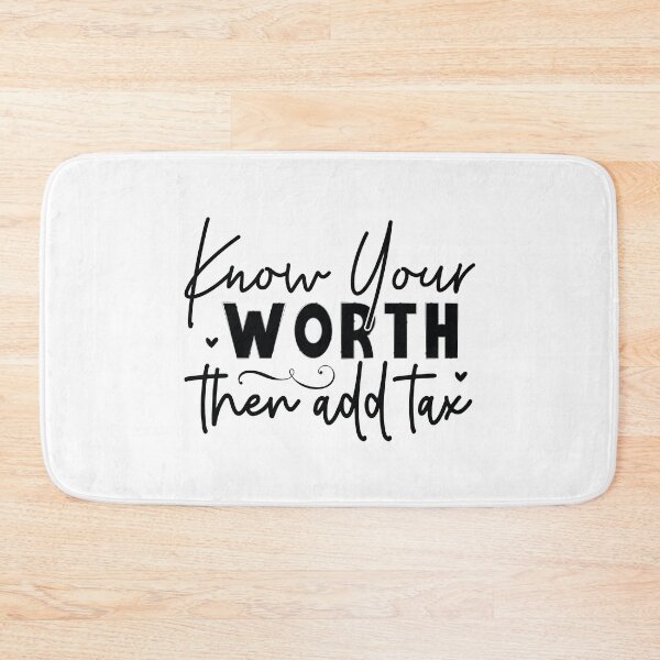 Item preview, Know Your Worth Then Add Tax - Motivational Quotes Retro Vintage Aesthetic Boss Babe Mindset Gift designed and sold by FuzionRaptor.