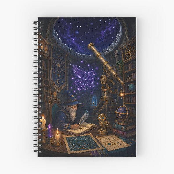 Item preview, Stargazer Wizard and the Celestial Griffin  designed and sold by Sketchlegacy.