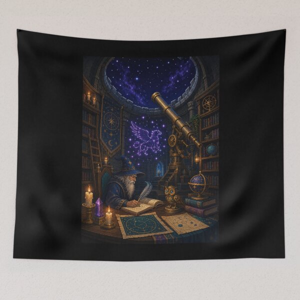 Item preview, Stargazer Wizard and the Celestial Griffin  designed and sold by Sketchlegacy.