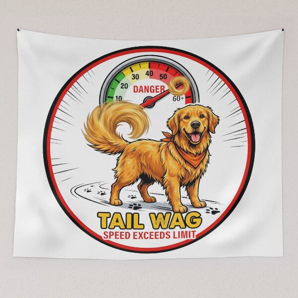 Item preview, Tail Wag Speed Exceeds Limit designed and sold by zoughlal.
