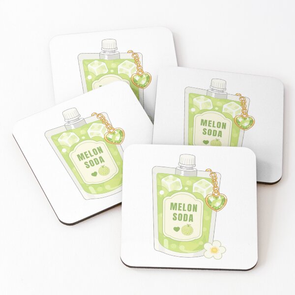 Item preview, Kawaii melon Soda Drink designed and sold by KJackArtwork.