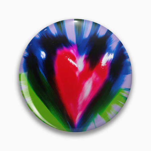 Item preview, Electric Heart With Psychedelic Rays designed and sold by bubblegoth.