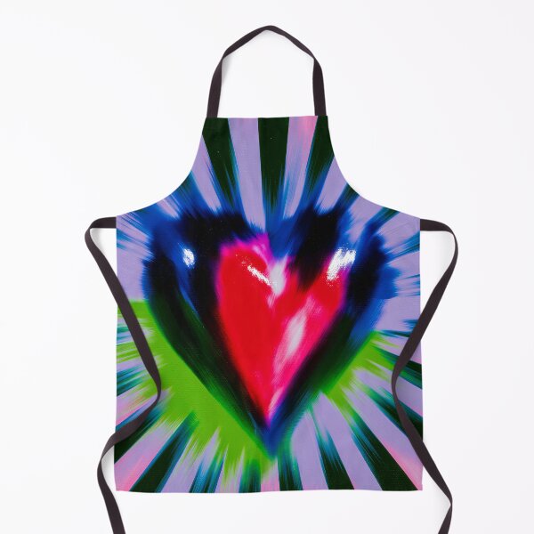 Item preview, Electric Heart With Psychedelic Rays designed and sold by bubblegoth.