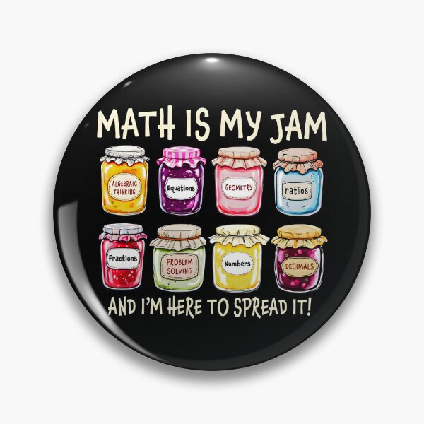 Item preview, Math Is My Jam Math Teacher designed and sold by FontoryXoxo.