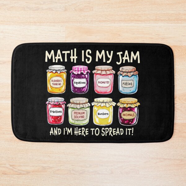 Item preview, Math Is My Jam Math Teacher designed and sold by FontoryXoxo.