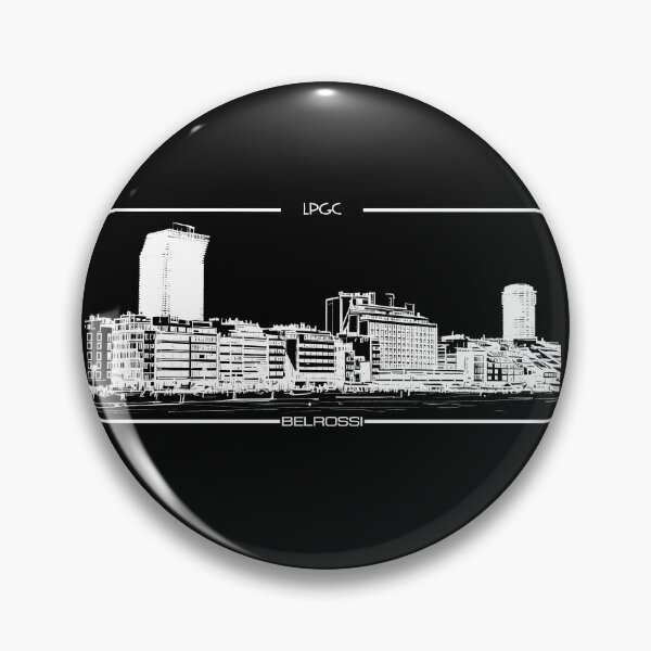 Item preview, Las Palmas de Gran Canaria Skyline Minimal Line Art | Modern City Illustration | BELROSSI | Black Edition designed and sold by Belrossi.