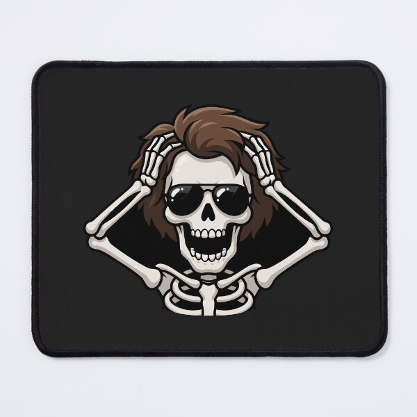Item preview, Funny Stressed Skeleton Cool Hair Sunglasses Meme designed and sold by Cipher & Soul.