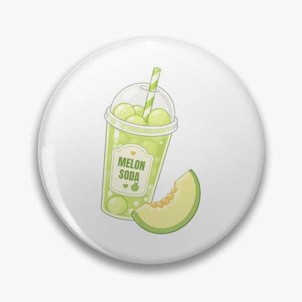 Item preview, Kawaii melon Soda Drink designed and sold by KJackArtwork.