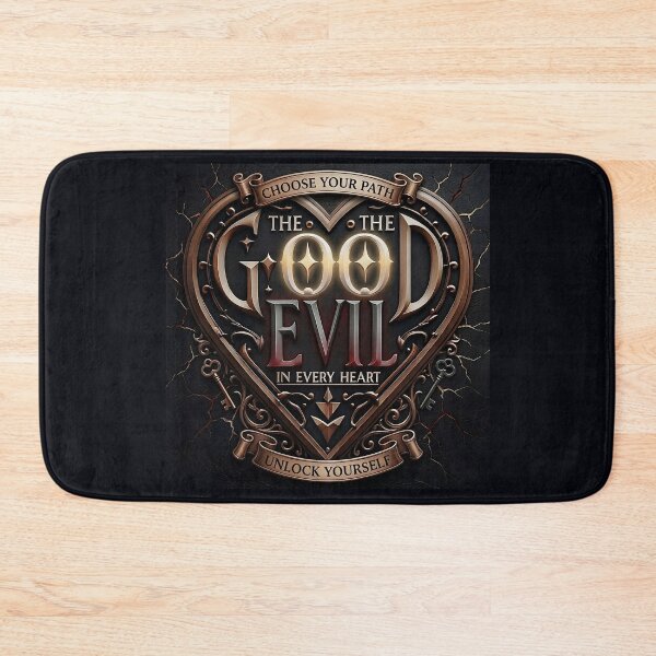 Item preview, Metallic Heart Crest Good Evil designed and sold by Voodoo Store Paranormal Collections.