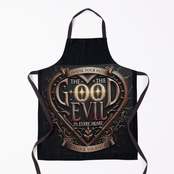 Item preview, Metallic Heart Crest Good Evil designed and sold by Voodoo Store Paranormal Collections.