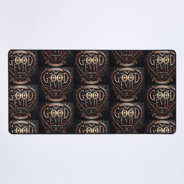 Item preview, Metallic Heart Crest Good Evil designed and sold by Voodoo Store Paranormal Collections.