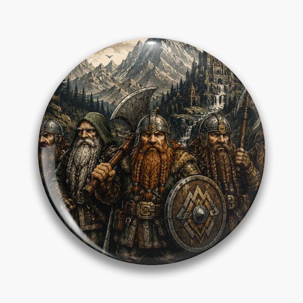 Item preview, Ancient Mountain Fortress Dwarven Clan Illustration designed and sold by DMQ-Designs.