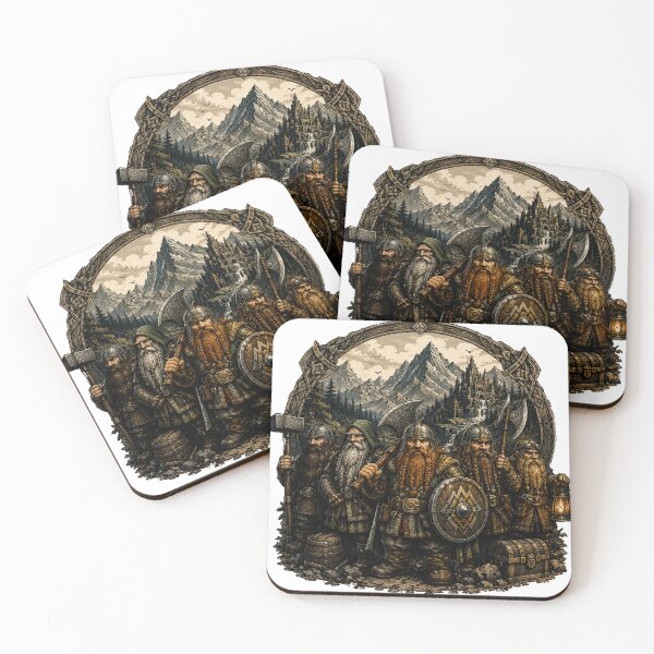 Item preview, Ancient Mountain Fortress Dwarven Clan Illustration designed and sold by DMQ-Designs.