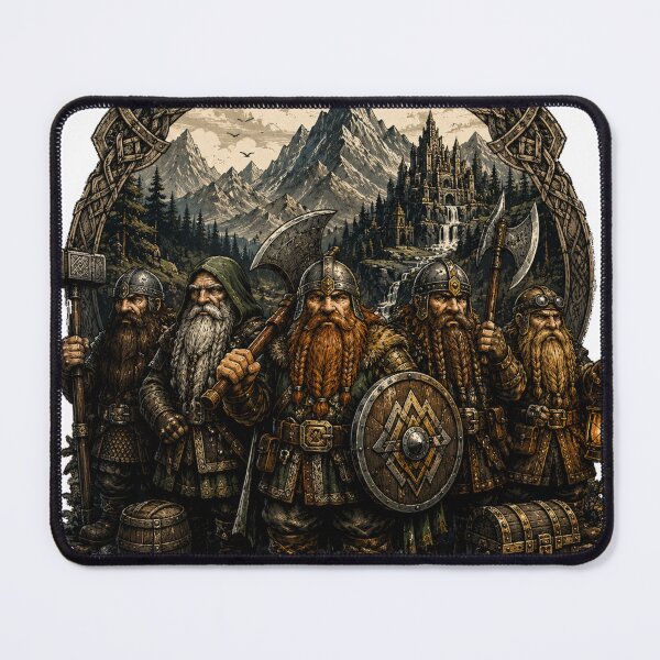 Item preview, Ancient Mountain Fortress Dwarven Clan Illustration designed and sold by DMQ-Designs.