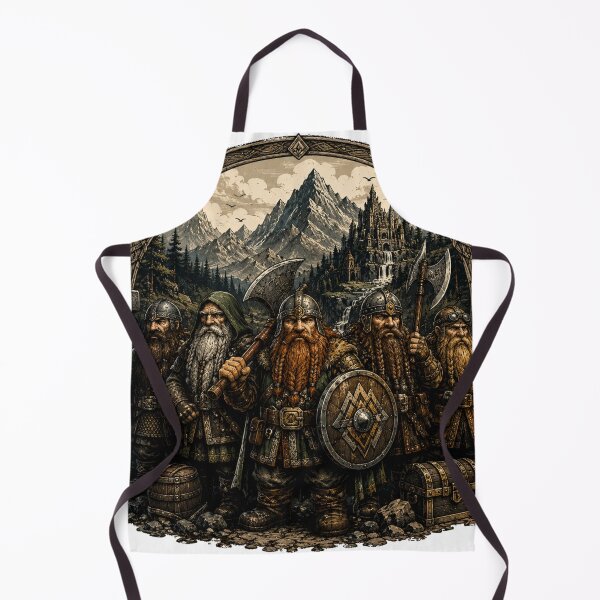 Item preview, Ancient Mountain Fortress Dwarven Clan Illustration designed and sold by DMQ-Designs.